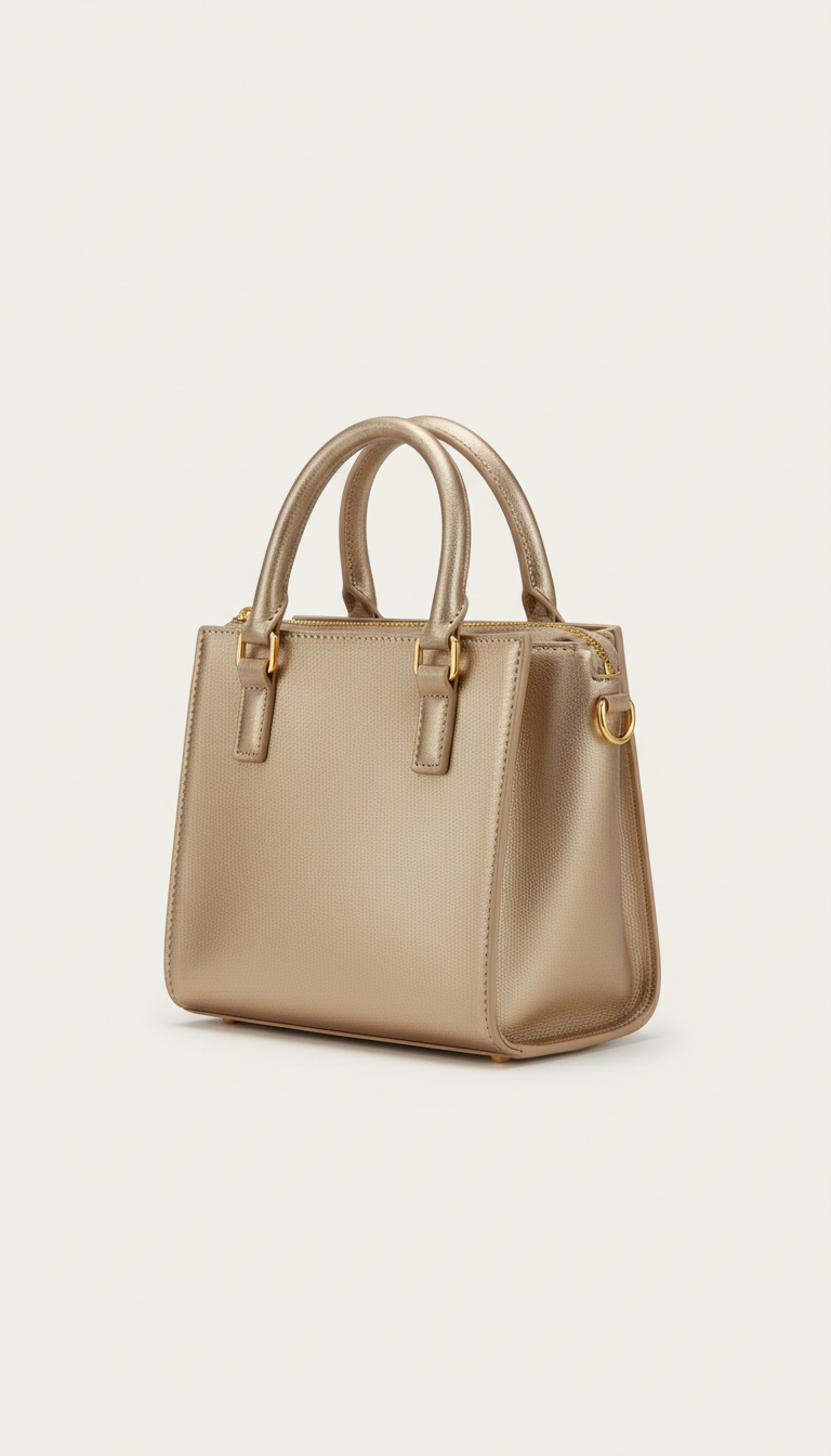 Champagne Gold Mini Tote Bag